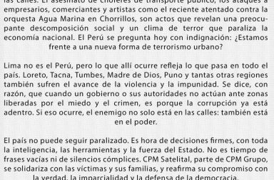Ante la creciente ola de inseguridad que crece y amenaza la tranquilidad...