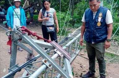 Investigan muerte de niño tras colapso de antena de telefonía en Loreto