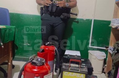 Policía recupera objetos de presunta procedencia ilícita en la zona baja de Belén