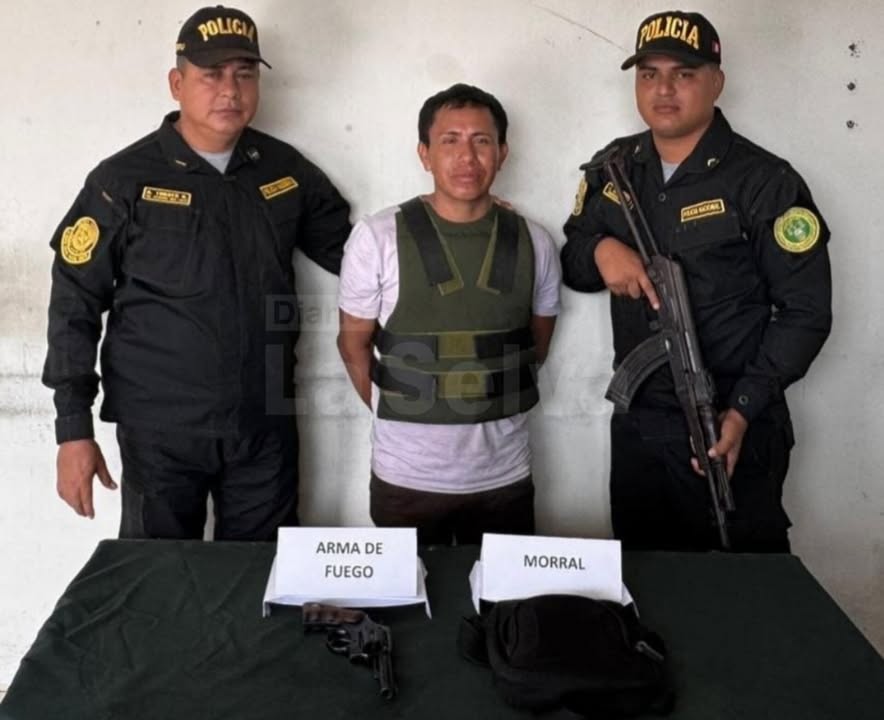 DETIENEN A HOMBRE CON ARMA ILEGAL EN ALTO NANAY