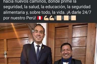 René Chávez manda saludos al nuevo presidente de la República.