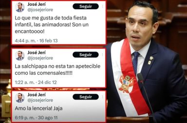 Polémica por antiguos tuits de José Jerí sobre las mujeres