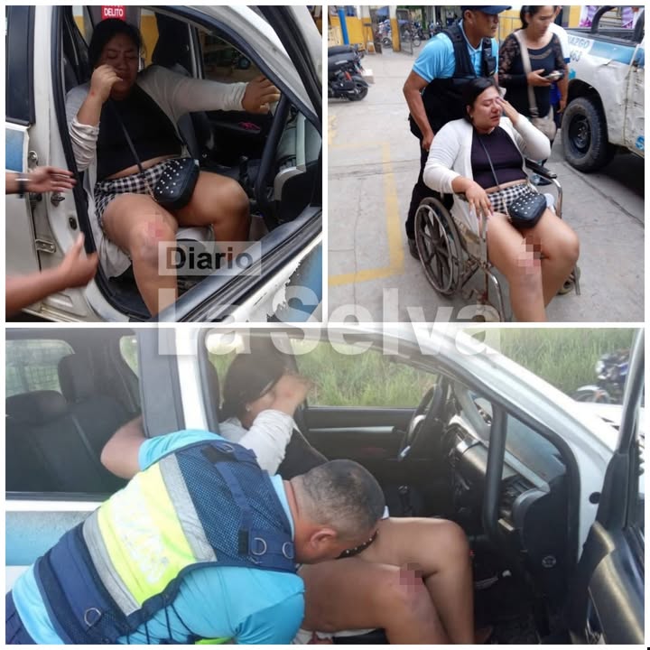 Accidente en el km 7: conductora cae al pavimento y resulta gravemente herida