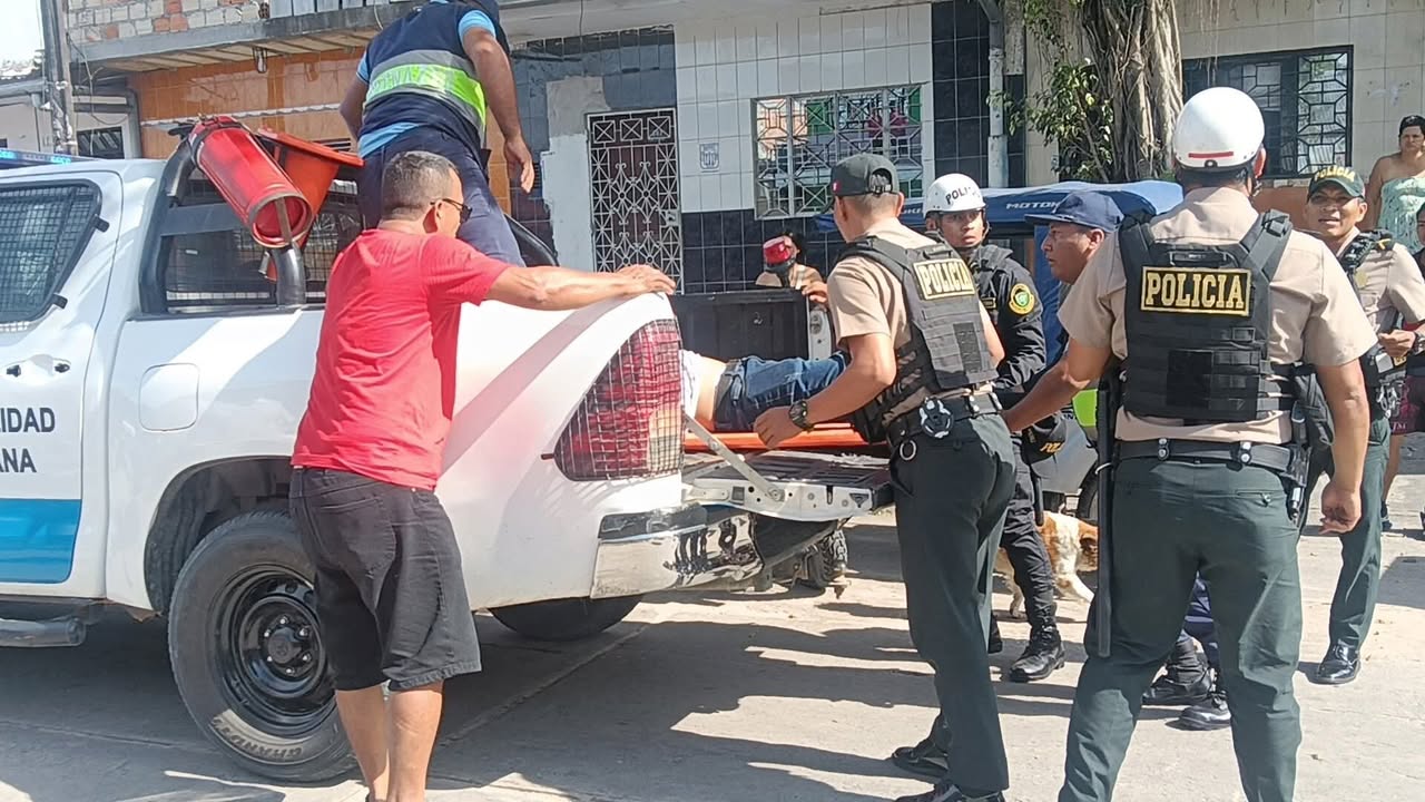 Accidente de tránsito en Borja y Pantoja deja motociclista herido