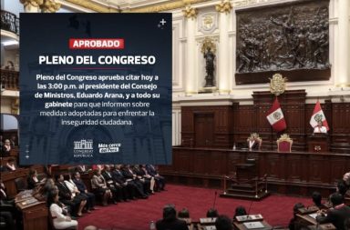 Congreso cita de urgencia al Gabinete Ministerial por atentado a Agua Marina y ola de extorsiones