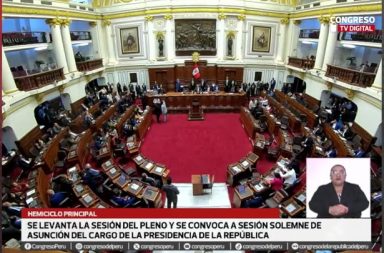 EN VIVO| Sesión para elegir al nuevo presidente del Perú