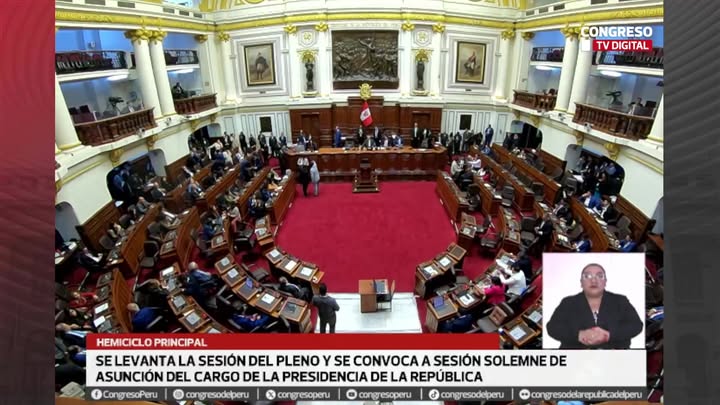 EN VIVO| Sesión para elegir al nuevo presidente del Perú