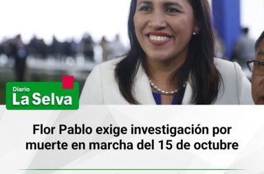Flor Pablo niega ser organizadora y pide esclarecer fallecimiento en protesta