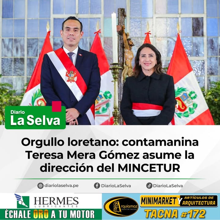 Una voz amazónica en el gabinete: Teresa Mera Gómez, contamanina y nueva ministra de Comercio Exterior y Turismo