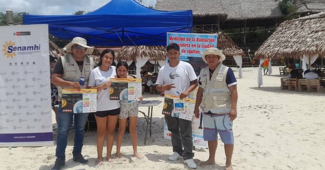 Monitoreo de radiación UV-B en la playa Muyuna