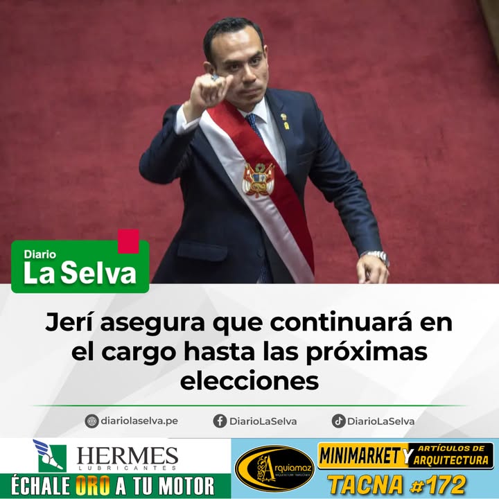 José Jerí no renuncia: “Garantizo elecciones libres y estabilidad”