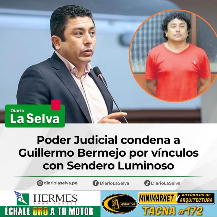 15 años de prisión para el congresista Bermejo por afiliación terrorista