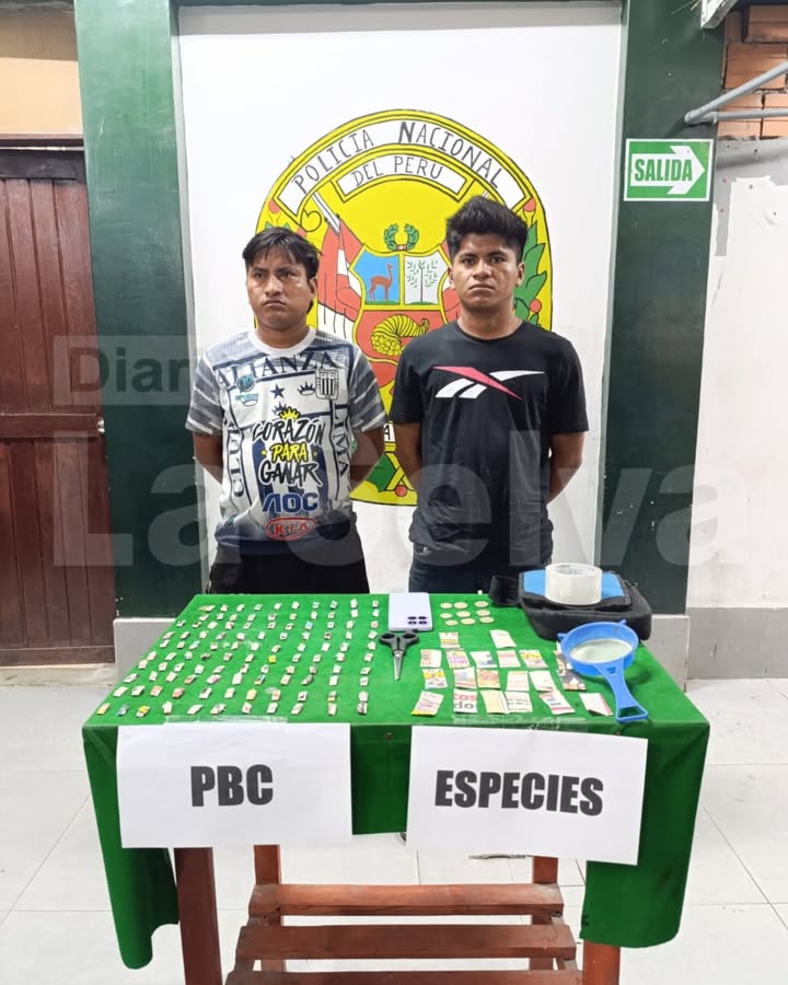Policía captura a “Cachetón” y “Canebo” vendiendo droga en plena vía pública