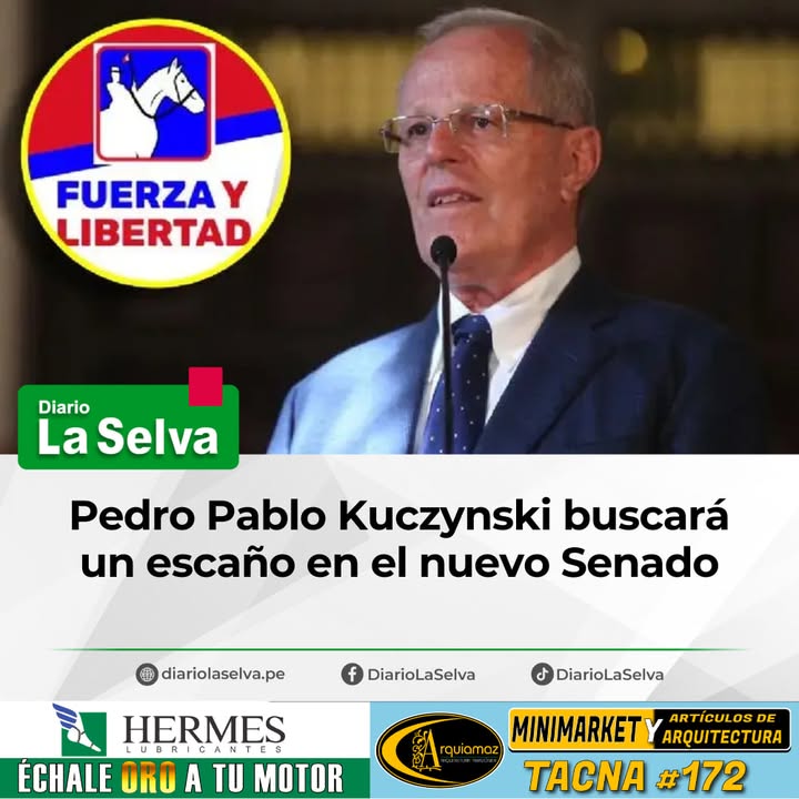 PPK confirma su retorno político con Fuerza y Libertad