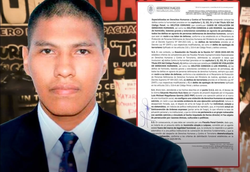Fiscal de Derechos Humanos Roger Yana se aparta del caso contra Luis Magallanes