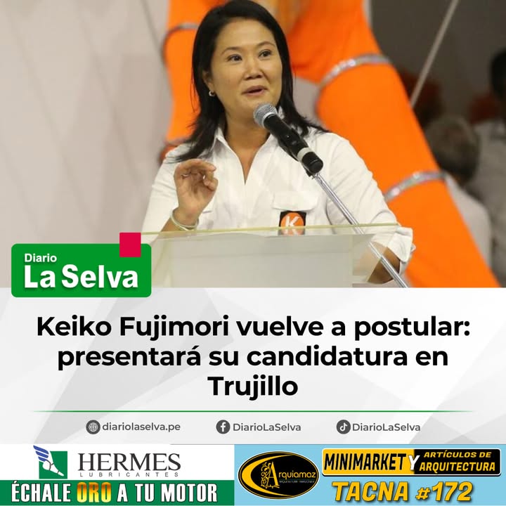 Cuarta vez en carrera: Keiko busca la presidencia en 2026