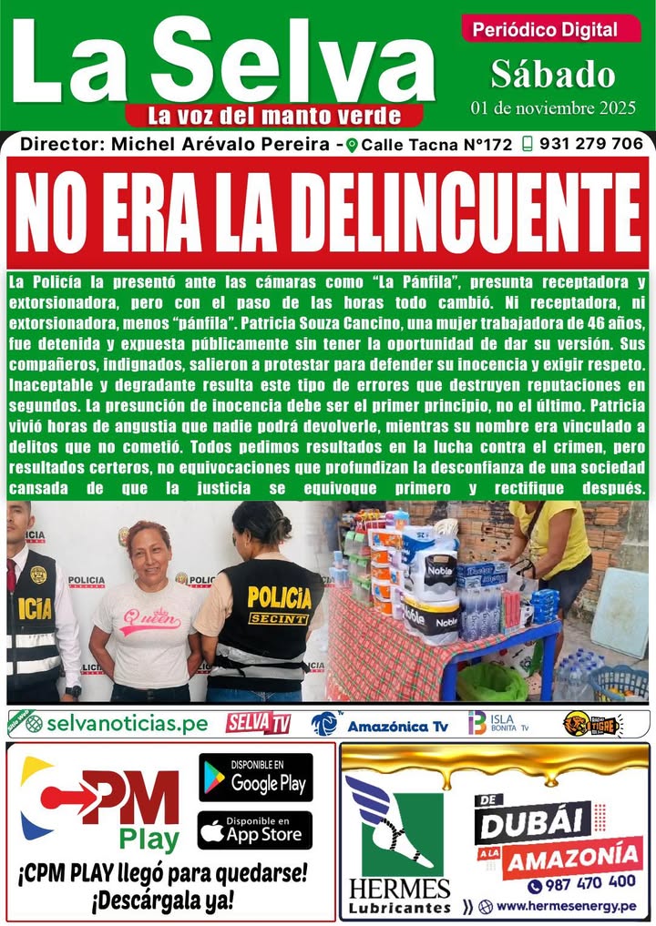 Portada LA SELVA 01•11•2025‼