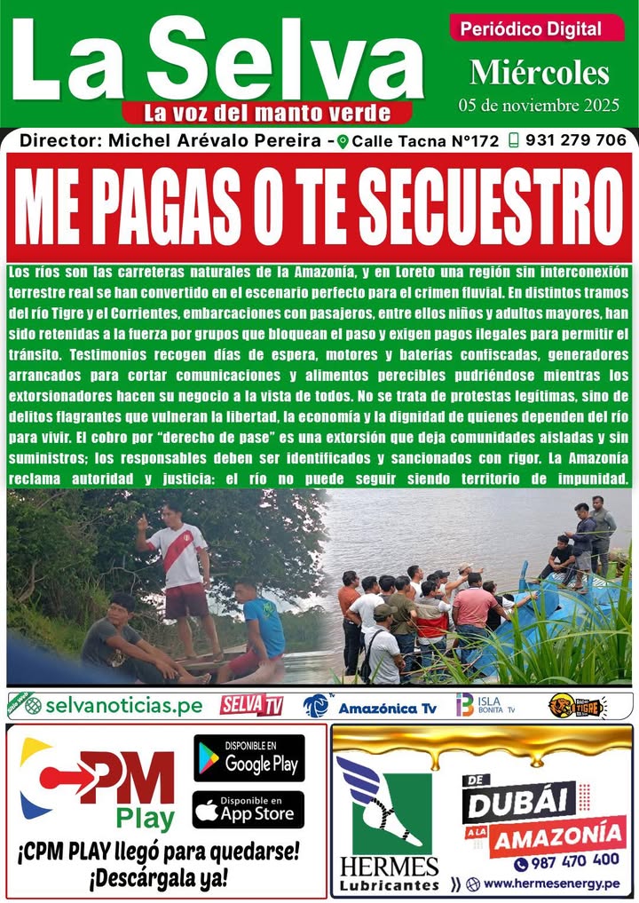 Portada LA SELVA 05•11•2025‼