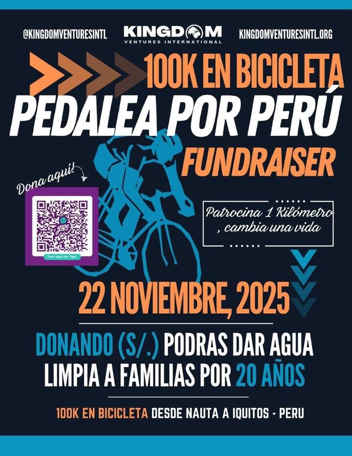 PEDALEAN 100 KILÓMETROS PARA LLEVAR AGUA LIMPIA A LA AMAZONÍA