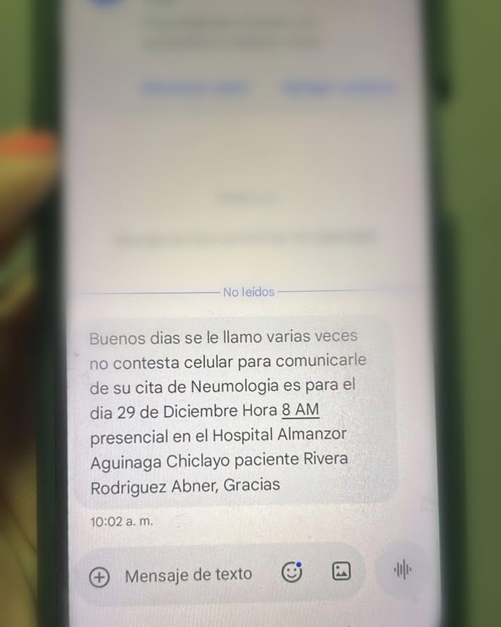¡El colmo! Recibe cita de EsSalud después de su fallecimiento.