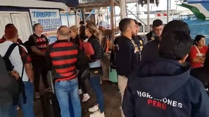 Migraciones en el puerto Ganzo Azul ante la llegada de hinchas de Flamengo y Palmeiras