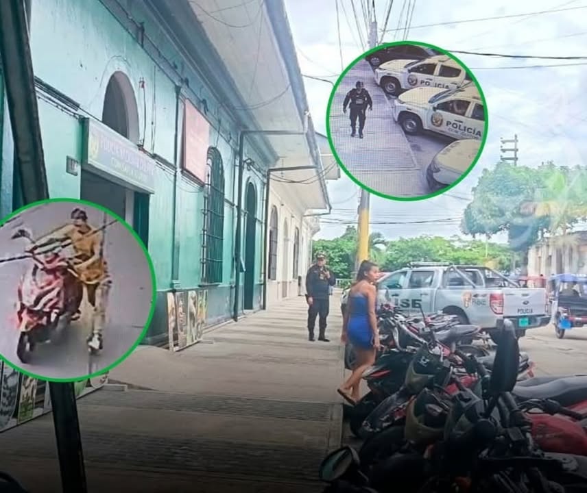 Un sujeto se llevó la motocicleta de una suboficial de la PNP frente a la Comisaría Iquitos