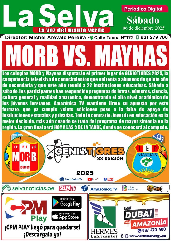 Portada LA SELVA 06•11•2025‼