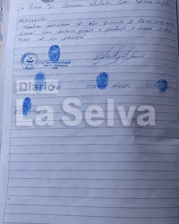 Comuneros en estado etílico queman viviendas y motos en Oventeni – Atalaya