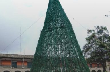 Críticas al árbol navideño en Huamanga