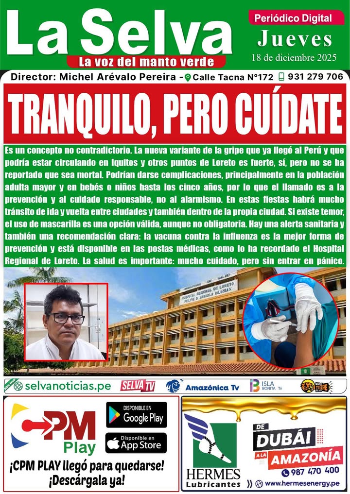 Portada LA SELVA 18•12•2025‼