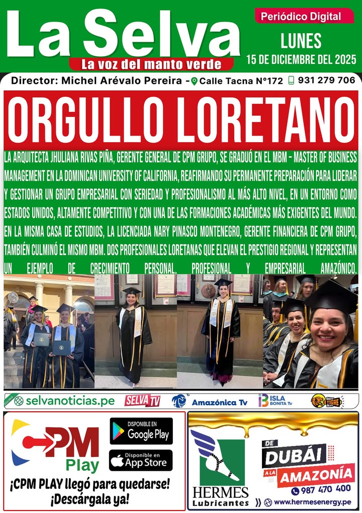 Portada LA SELVA 15•12•2025‼