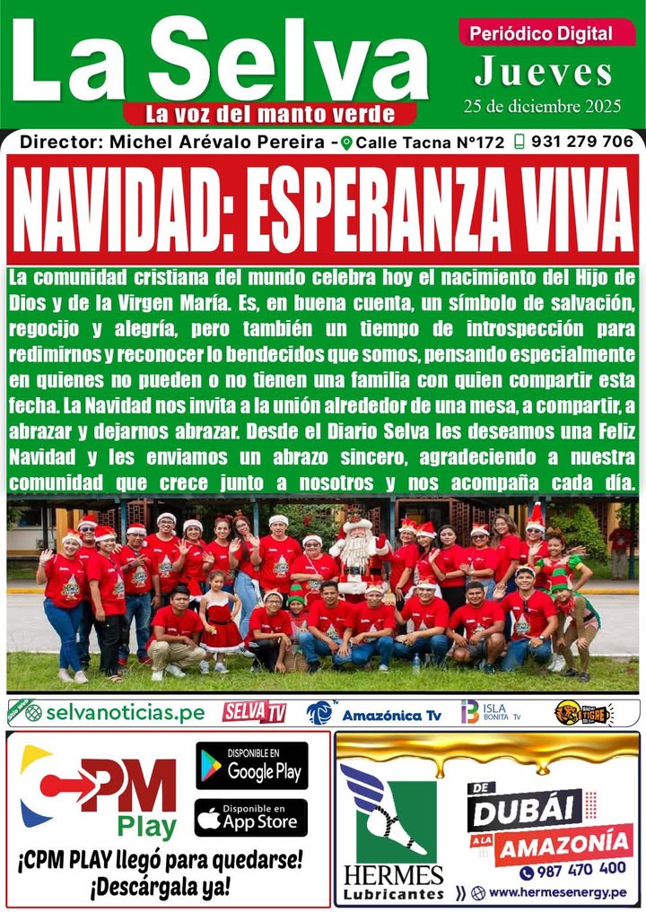 Portada LA SELVA 25•12•2025‼