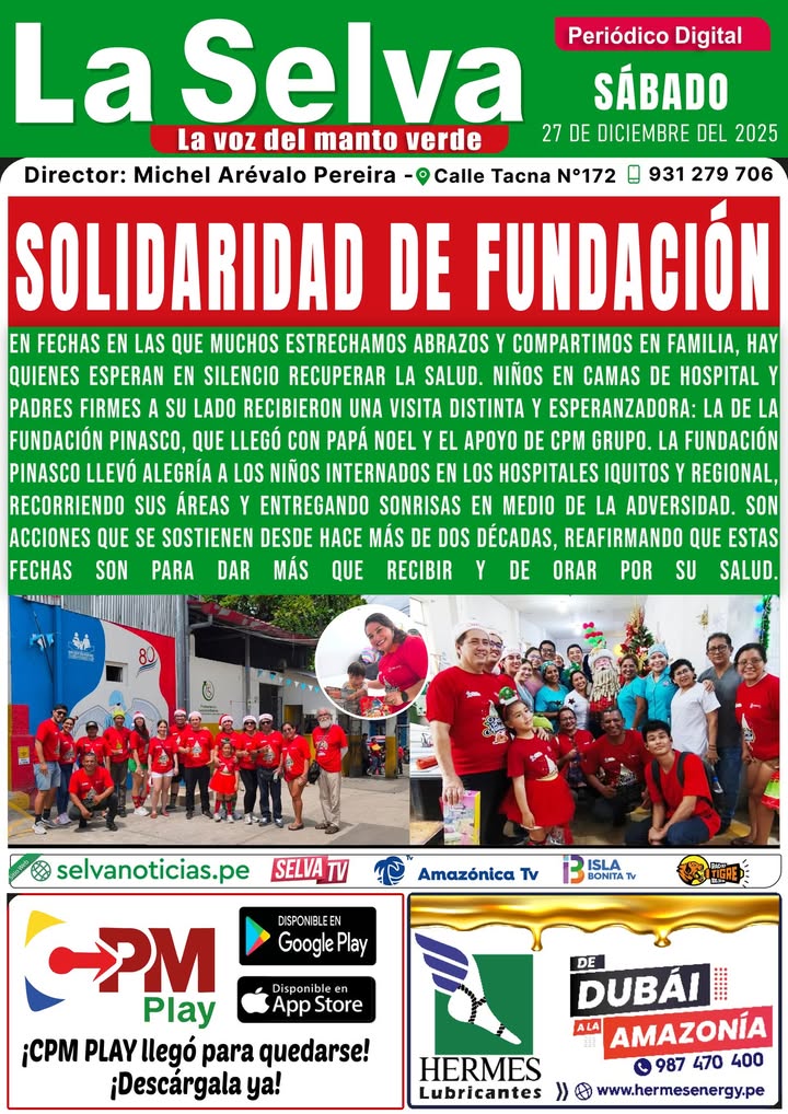 Portada LA SELVA 27•12•2025‼