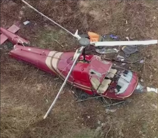 Tragedia en el aire: dos helicópteros chocan en pleno vuelo