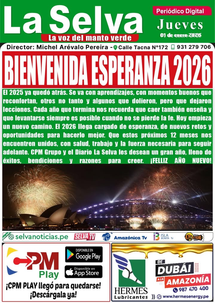 Portada LA SELVA 01•01•2026‼