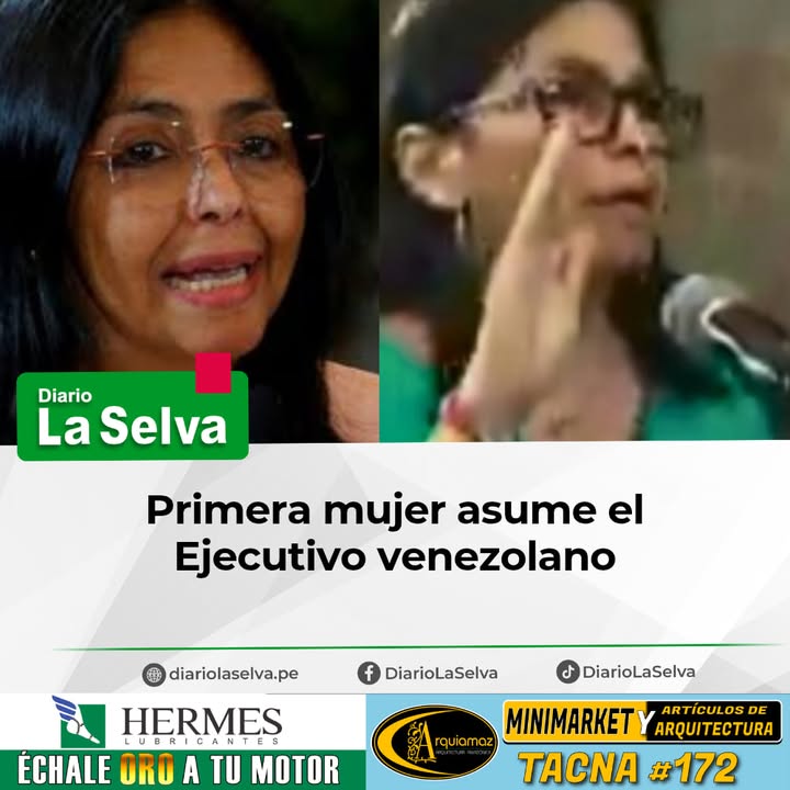 Delcy Rodríguez asume el mando interino de Venezuela