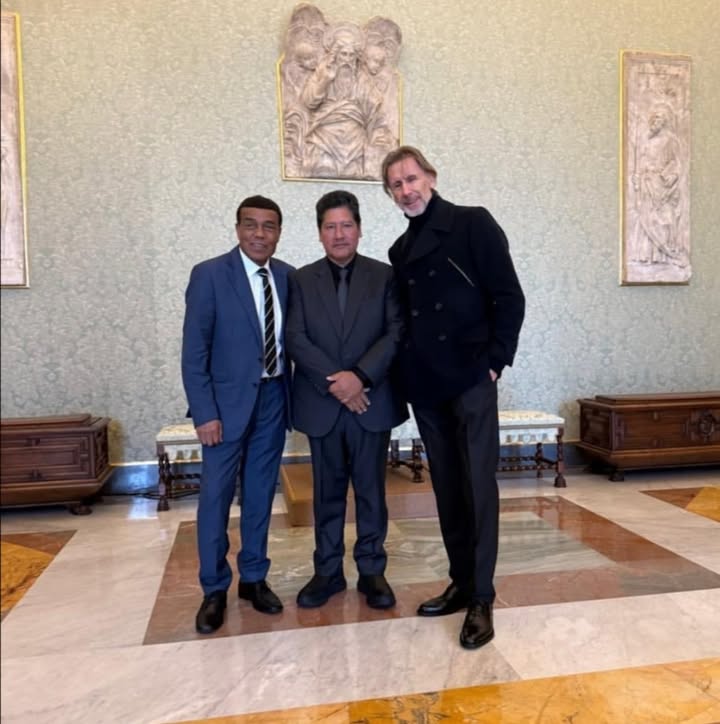 El papa recibió la blanquirroja en Roma