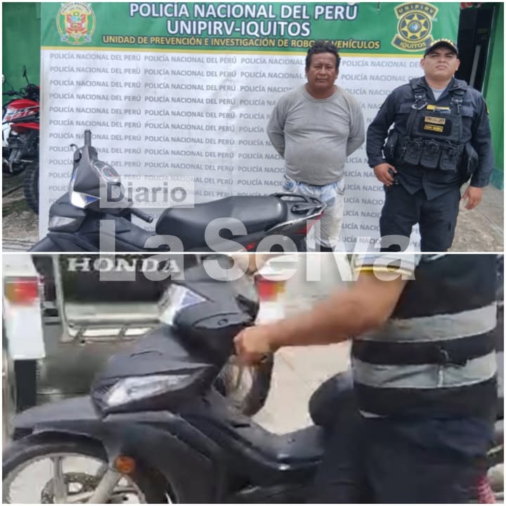 En acción inmediata, Policía recupera moto robada y captura a presunto receptador