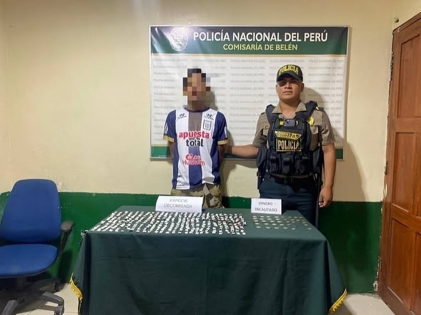 Alias “Gallina” es capturado vendiendo droga en plena vía pública de Belén