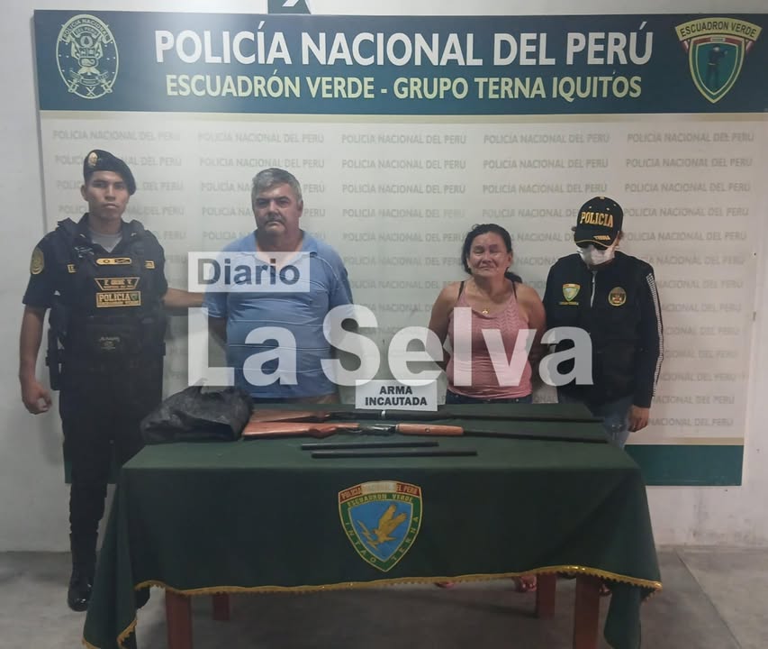 Policía Nacional del Perú captura a “Culon” y “La Chata” por tenencia de armas artesanales