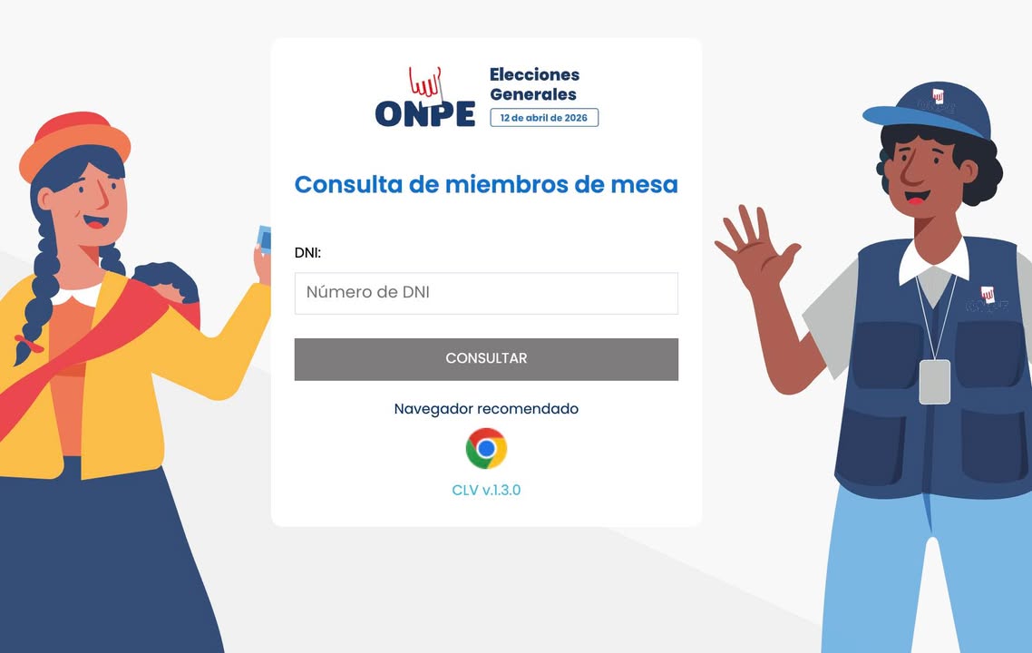 ¿Ya sabes si eres miembro de mesa? Consulta en el siguiente link: