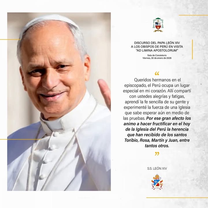 Mensaje del Papa León XIV al Perú