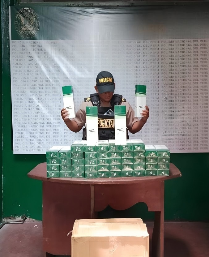 Policía Fiscal incauta 30 mil cigarrillos ilegales en operativos simultáneos en Iquitos
