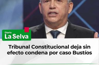 Tribunal Constitucional deja sin efecto condena por caso Bustíos