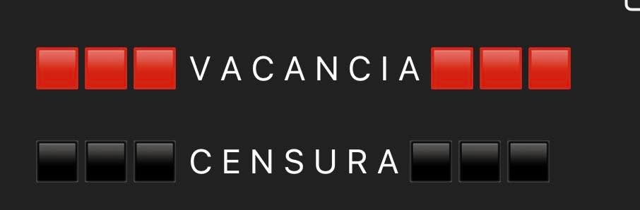 DIFERENCIA ENTRE VACANCIA Y CENSURA