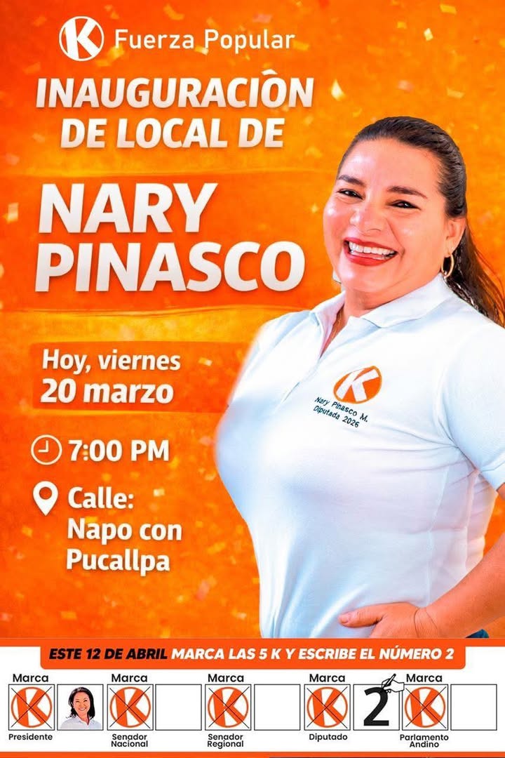 INAUGURACIÓN DE LOCAL DE NARY PINASCO ES HOY