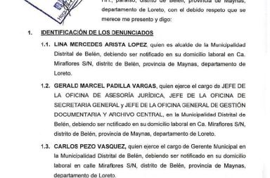 #denuncia | Fiscalía investiga denuncia por nepotismo y presuntas maniobras en la Municipalidad de Belén que favorecerían a la campaña de César Vidaurre