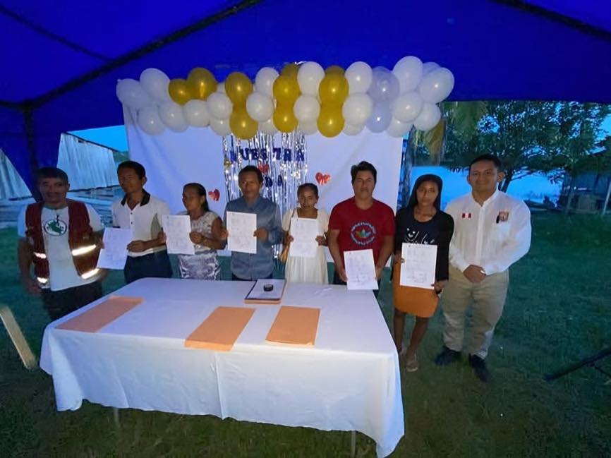 Primer matrimonio civil descentralizado se realiza en comunidad del Yavarí.