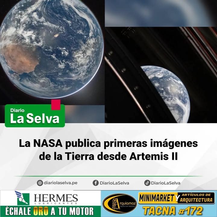 Artemis II comparte vistas inéditas de la Tierra
