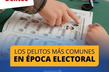 Ministerio Público advierte sobre delitos frecuentes en procesos electorales.
